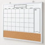 Monthly Calendar Whiteboard and Cork Strip Combo – view 3