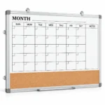 Combo de pizarra calendario mensual y tira de corcho – vista 2