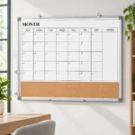 Combo de pizarra calendario mensual y tira de corcho – vista 3