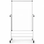 Rolling Whiteboard and Pinboard Combination
