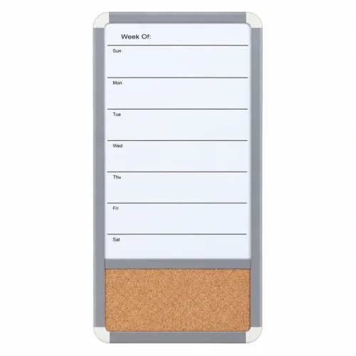 Vertical Weekly Planner and Cork Strip Combo