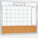 White Frame Monthly Calendar and Cork Strip Combo – view 2
