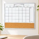 White Frame Monthly Calendar and Cork Strip Combo – view 3