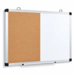 Whiteboard and Cork Bulletin Board Combo with Tray – view 2