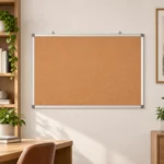 H Tablero de avisos de corcho con marco de aluminio – vista 4