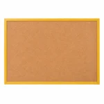 HM Tablero de avisos de corcho con marco de MDF efecto madera