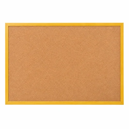 HM Wood-Effect MDF Frame Cork Notice Board