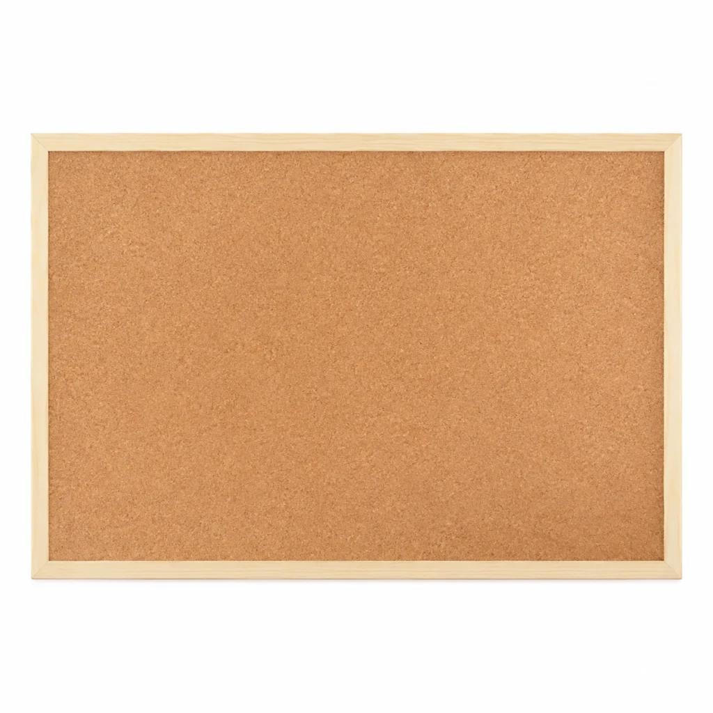 HW Solid Wood Frame Cork Notice Board