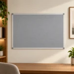 J Tablero de avisos de fieltro con marco de aluminio – vista 4