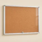 LH-T Top-Hinged Lockable Cork Display Cabinet – view 4