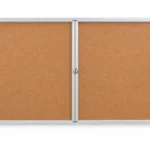 LH-TS Vitrina de corcho de doble puerta con cerradura