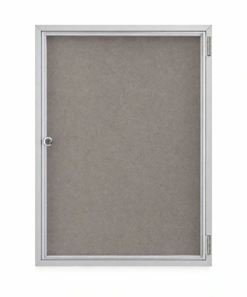 LJ-S Side-Hinged Lockable Felt Display Cabinet