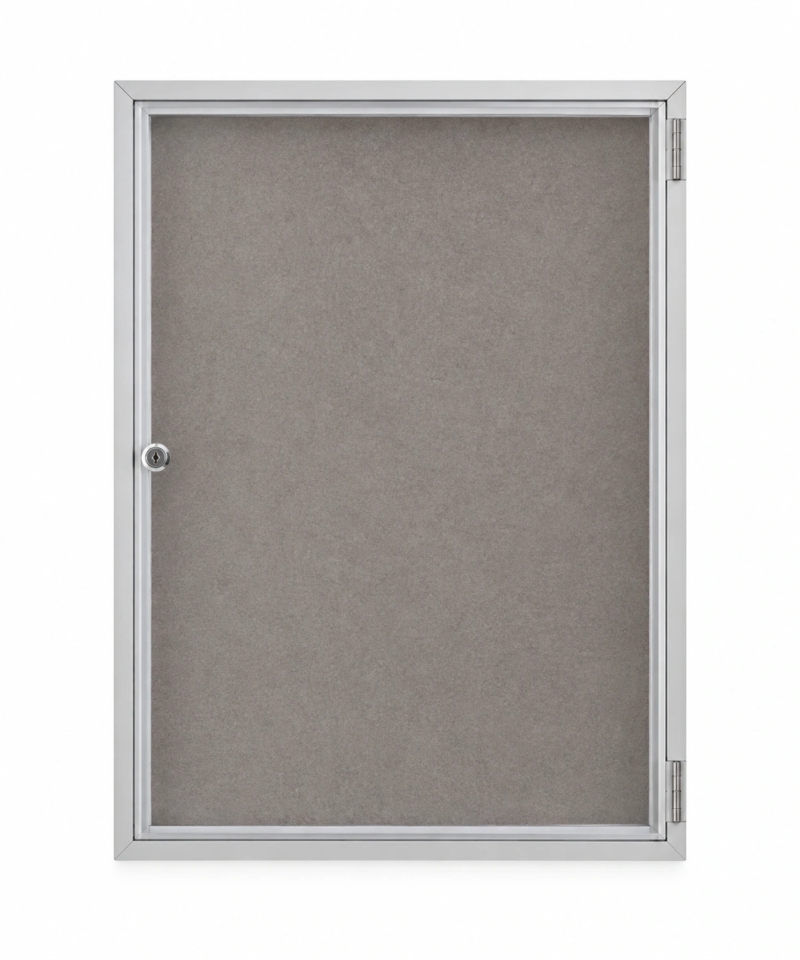 LJ-S Vitrina de fieltro con cerradura, bisagra lateral