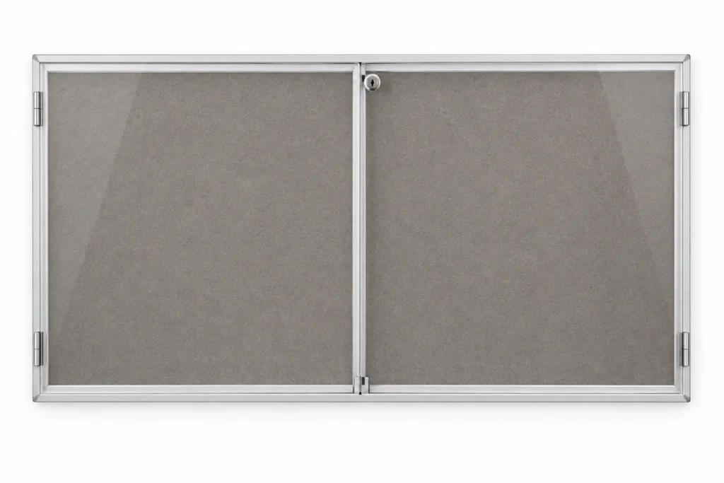 LJ-TS Double-Door Lockable Felt Display Cabinet