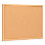 Natural Wood-Tone Frame Cork Bulletin Board – view 2