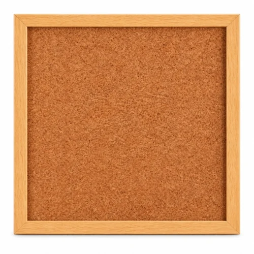 Wood Frame Cork Memo and Notice Board