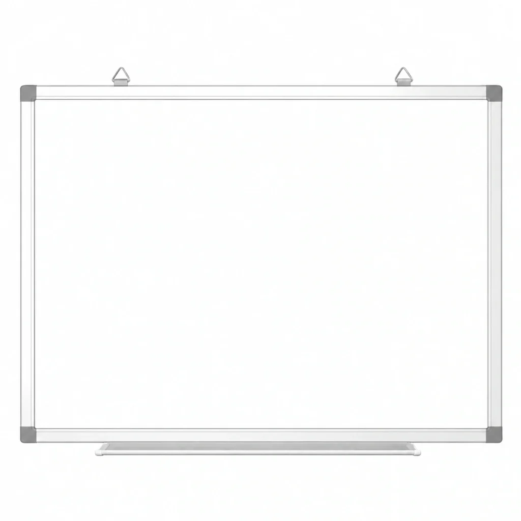 Aluminum Frame Whiteboard with Hanging Loops