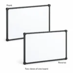 Black Corner Landscape Whiteboard – view 2