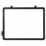 Black Frame Landscape Whiteboard with Hanging Loops