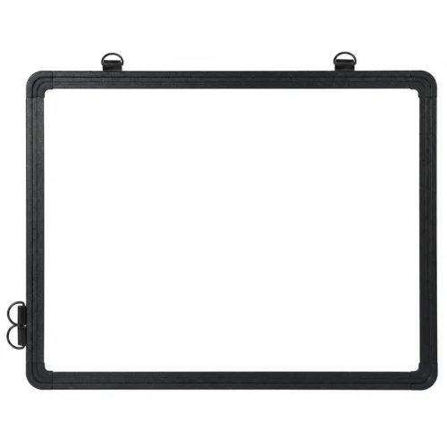 Black Frame Landscape Whiteboard with Hanging Loops