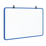 Black Frame Landscape Whiteboard with Twin Hanging Loops – view 6