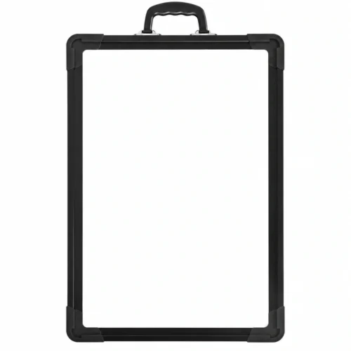 Black Frame Portable Whiteboard with Carry Handle