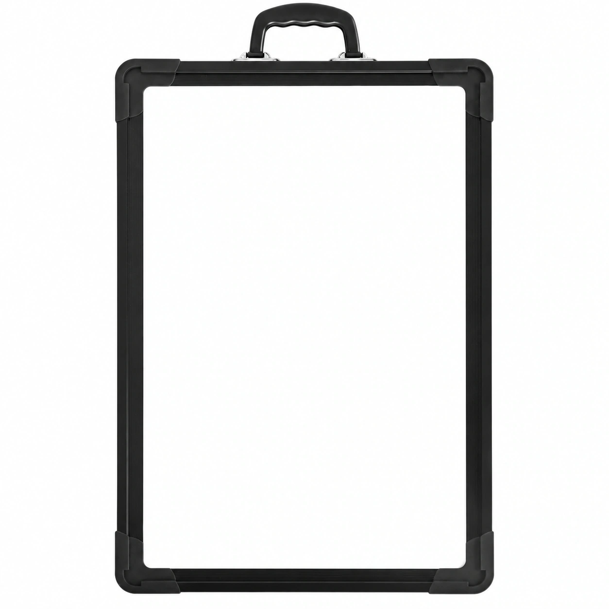 Black Frame Portable Whiteboard with Carry Handle