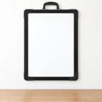 Black Frame Portable Whiteboard with Carry Handle – view 3