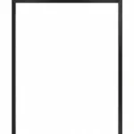Black Frame Portrait Hanging Whiteboard