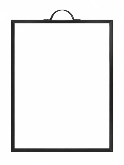 Black Frame Portrait Hanging Whiteboard