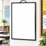 Black Frame Portrait Hanging Whiteboard – view 3