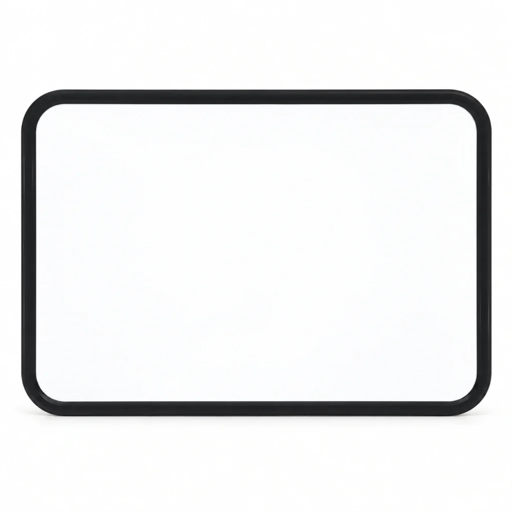 Black Rounded Frame Landscape Whiteboard