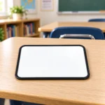 Black Rounded Frame Landscape Whiteboard – view 4
