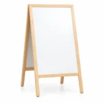 FMB02 Double-Panel Wood Frame Whiteboard Menu Sign