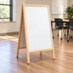 FMB02 Double-Panel Wood Frame Whiteboard Menu Sign – view 4