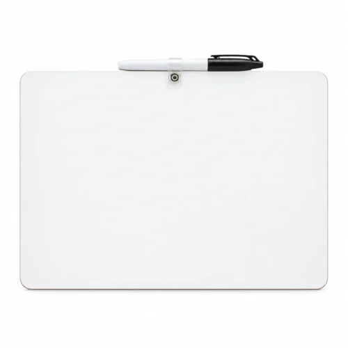 Frameless Whiteboard with Top Marker Clip