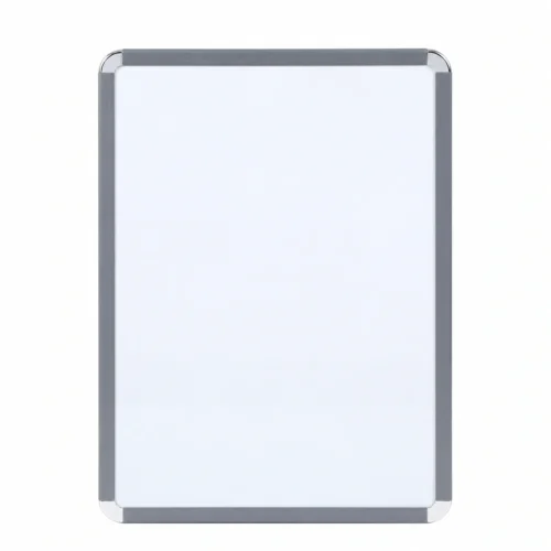 Gray Frame Portrait Whiteboard with Rounded Corners