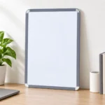 Gray Frame Portrait Whiteboard with Rounded Corners – view 3