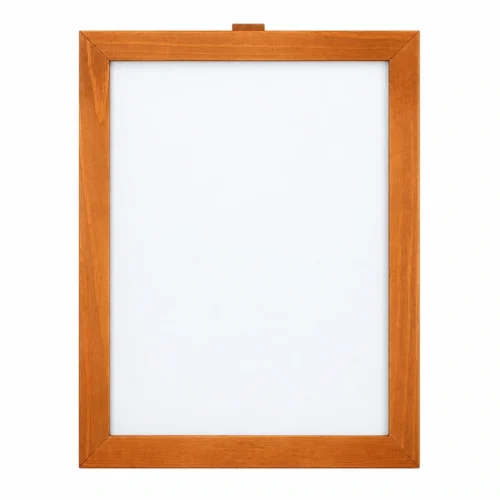 Orange Wood-Tone Frame Portrait Whiteboard