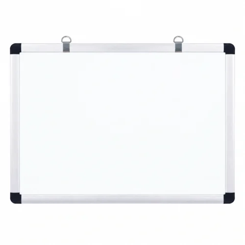 Silver Frame Hanging Whiteboard with Dark Corners