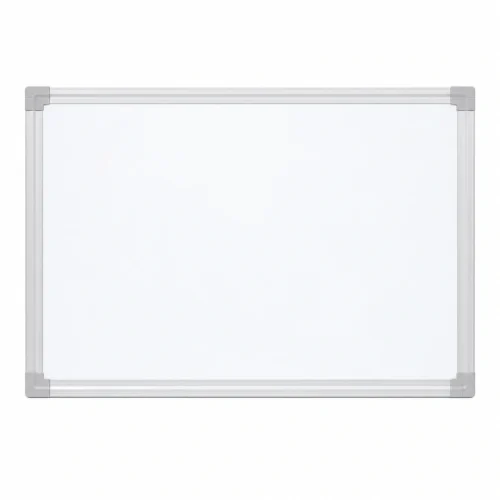 Silver Frame Landscape Whiteboard with Gray Corners