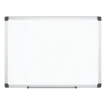 Silver Frame Landscape Whiteboard with Hanging Loops