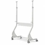 Soporte con ruedas para pizarra blanco con base curva – vista 2