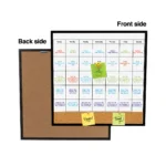 Black Frame Monthly Planner and Cork Strip Combo