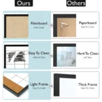 Black Frame Monthly Planner and Cork Strip Combo