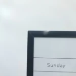 Black Frame Monthly Planner and Cork Strip Combo
