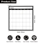 Black Frame Monthly Planner and Cork Strip Combo