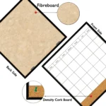 Black Frame Monthly Planner and Cork Strip Combo