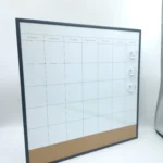 Black Frame Monthly Planner and Cork Strip Combo