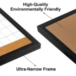 Black Frame Monthly Planner and Cork Strip Combo